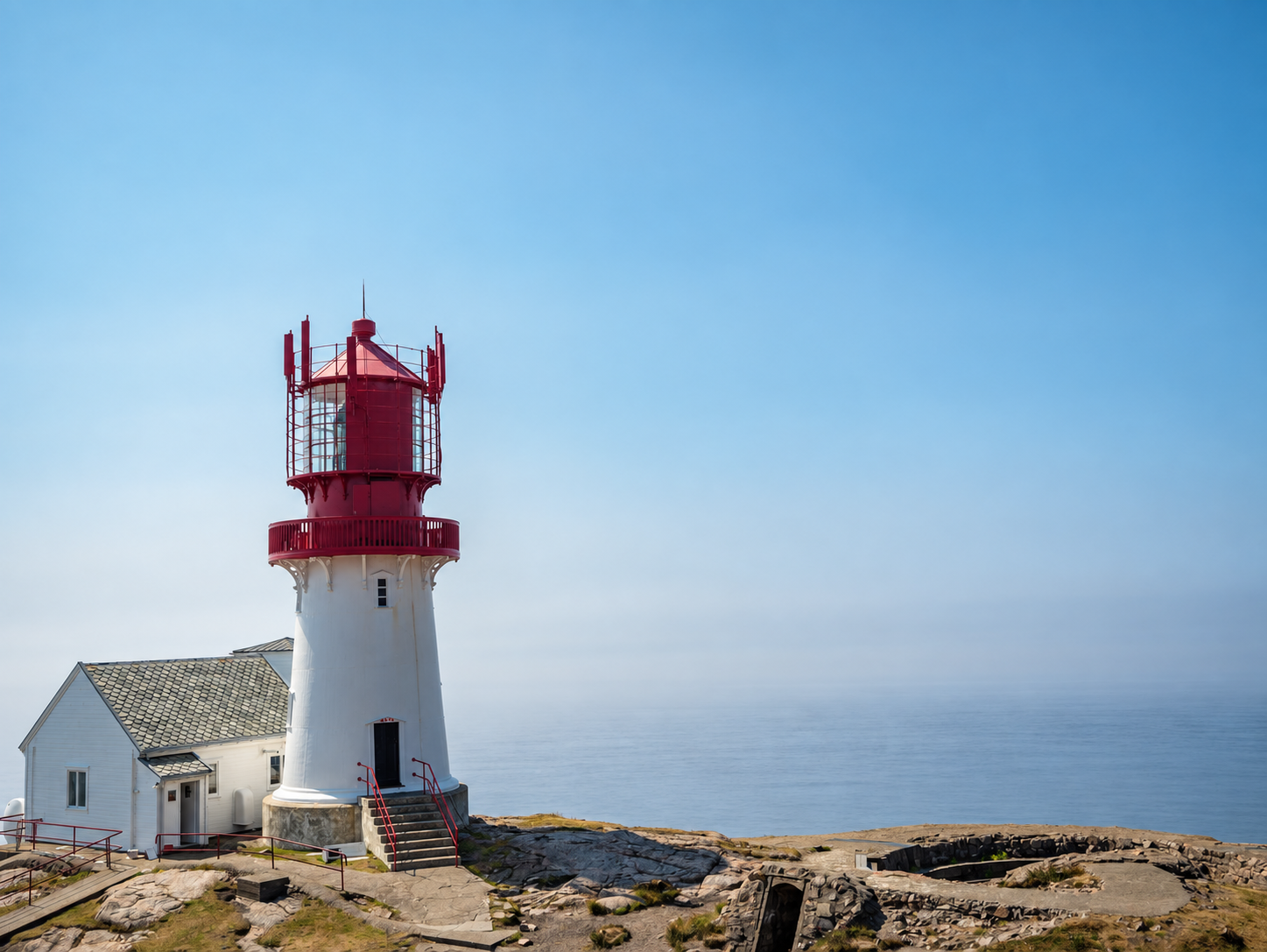 Lindesnes Fyr – Leuchtturm zwischen Fels und Meer.
