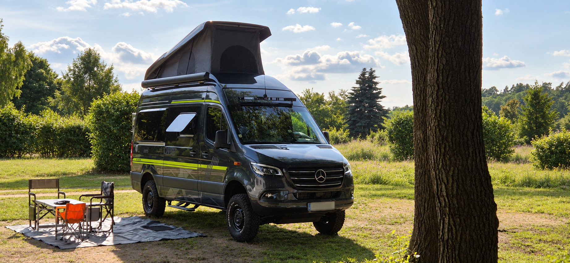 HYMER Grand Canyon S CrossOver von VanVenture im Camp